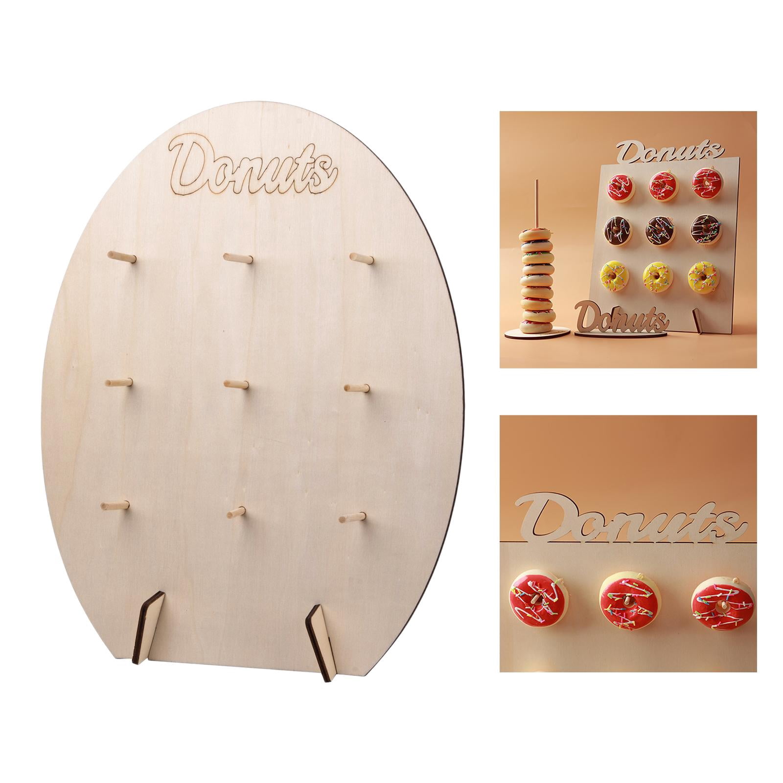 OWOYDOJ Donut - Soporte De Pared De Adera, Reutilizable, Rústic