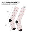 thumbnail image 4 of Rateoe Swan And Flowers Compression Socks for Women and Men 20-30mmHg-Circulation Support Socks Knee High Nurse Pregnant Running Medical and Travel Athletic, 4 of 7