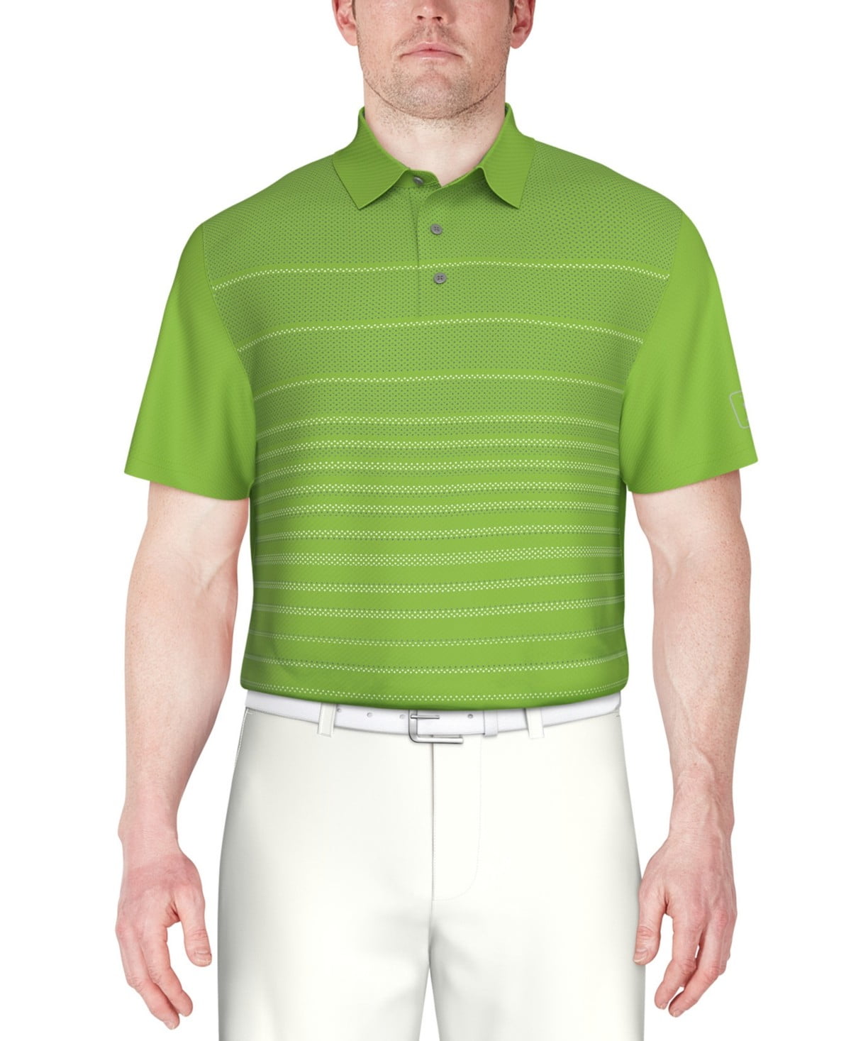 BRIEFING GOLF MS TOUR POLO（GREEN／M） Men's Breezy Golf Green WM Phoenix Open Splatter Polo