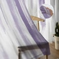 thumbnail image 5 of ERUNPONLY Purple Gray Sheer Curtains 72 Inch Length 2 Panels Set, Vintage Country Abstract Gradient Aesthetic Voile Window Treatment Curtains Sheers Drapes for Bedroom/Living Room/Kitchen 52"x72"x2, 5 of 7