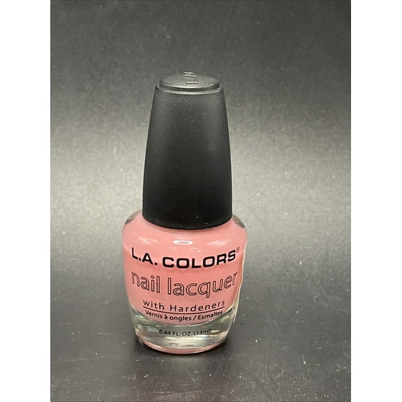 L.A. COLORS Nail Lacquer with Hardeners, #518 Bashful, 0.44 fl oz