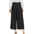 thumbnail image 5 of VDJ Capri Wide Leg Pants for Women High Waisted Drawstring Summer Pants Pull On Lightweight Pockets Copped Pants Size XXL, 5 of 5