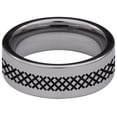 thumbnail image 4 of Pisces Tungsten Carbide Ring, 4 of 9