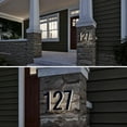 thumbnail image 4 of 10 Inch Backlit LED House Number, Stainless Steel, 6000K Cool White, Black, Number 3, 4 of 7