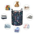thumbnail image 6 of Bingfone Colorful Flowers Waterproof Foldable Laundry Hamper Bucket With Handles For Storage Bin,Clothes Hamper (Small), 6 of 8