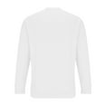 thumbnail image 4 of QATAINLAV Mens Slim Fit Henley Shirts Long Sleeve Waffle Knitted Pullover Casual Button Down V Neck Sweatshirt Solid Color Blouse Tops White XXXL Today Sales, 4 of 8