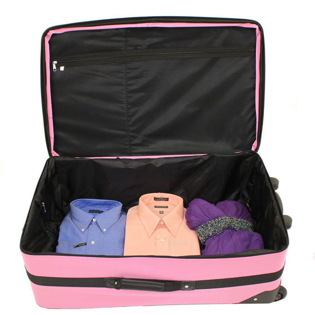 Rockland Luggage Fashion Collection 4 Piece Softside Expandable Luggage Set