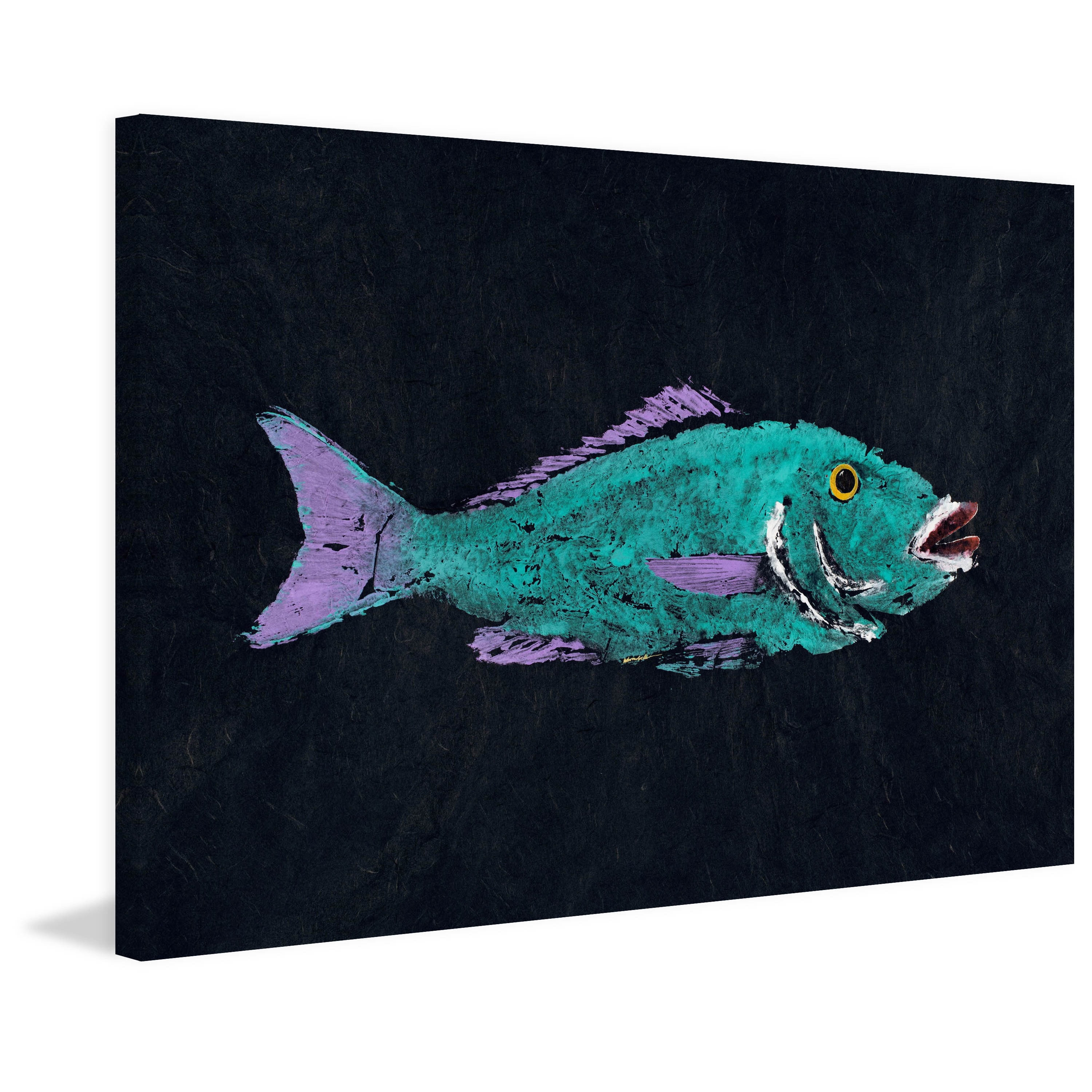 Marmont Hill "Hog Lipped Snapper" by Warren Sellers Painting Print on Wrapped Canvas