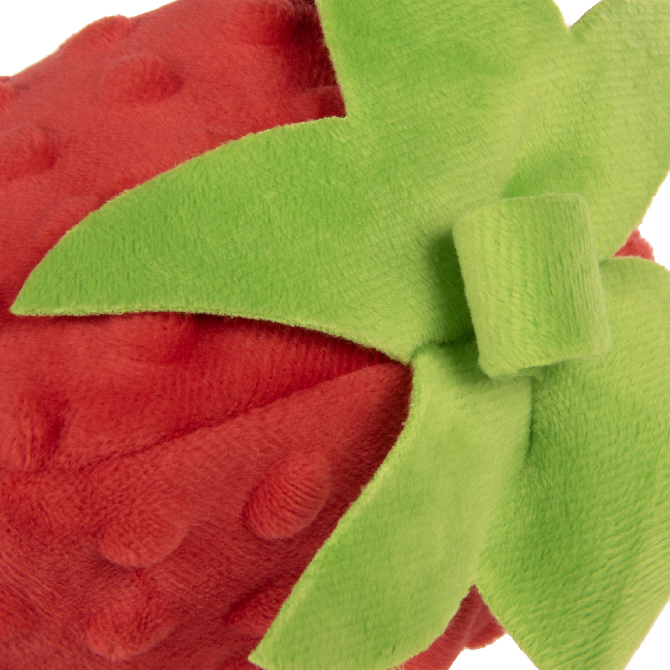 TrustyPup Tough 'N Fun Cocoa Berry Squeaky TPR & Plush Durable Dog Toy, Red Large
