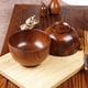 thumbnail image 2 of Azufaifa Tazón de Madera de Estilo Japonés Tazón de Arroz de Madera Tazón de Fideos Tazón de Madera Maciza, Diámetro 4,5 Pulgadas por 2-5/8 Pulgadas, Decoración (Medio) 12 Paquetes, 2 of 5