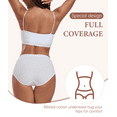 thumbnail image 2 of ANLIQI Underwear for Women Cotton Hipster Breathable Panties Ladies Full Coverage Undies 3/6 Pack(6W,2XL), 2 of 3