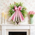 thumbnail image 6 of Cadancy Spring Wreath for Front Door with Large Bow Artificial Floral Grapevine Greenery Wreath Farmhouse Porch Decor Mothers Day Gift Outdoor Indoor Home Decoration, 6 of 9