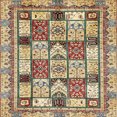 thumbnail image 1 of Ahgly Company Indoor Square Abstract Brown Gold Abstract Area Rugs, 7' Square, 1 of 6