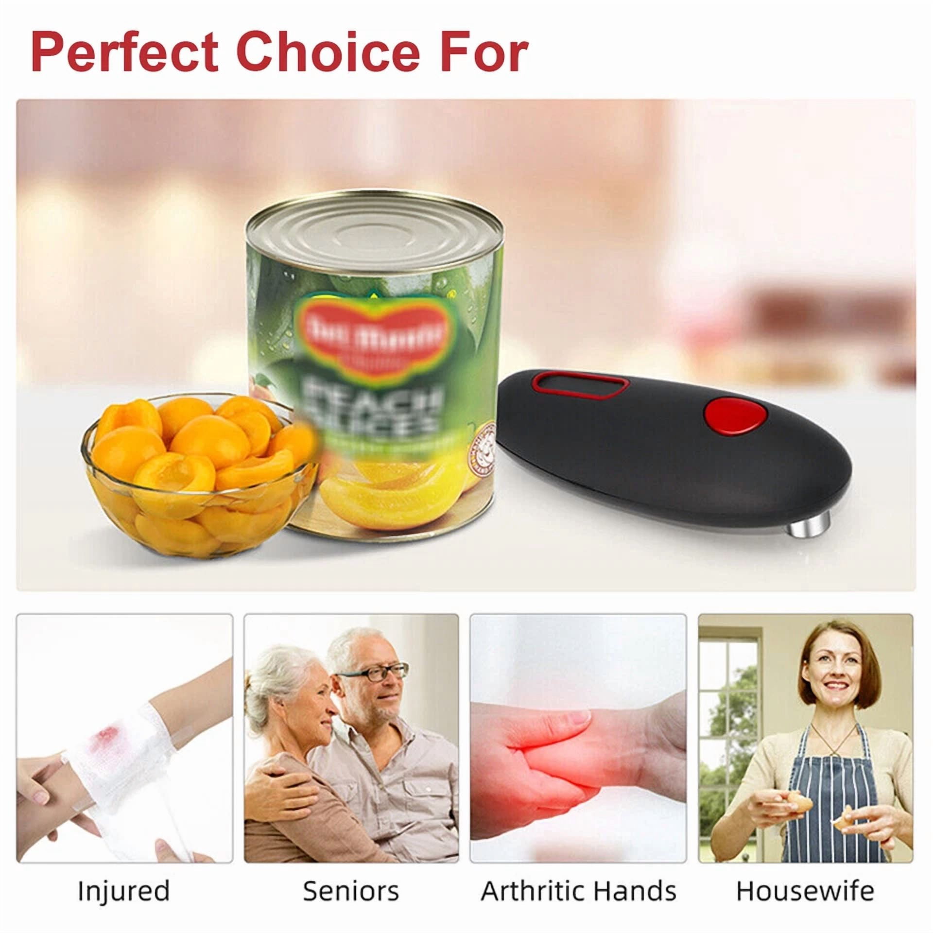 Battery Powered Can Opener W/ Smooth Edge Automatic Kitchen Tool Hands-Free