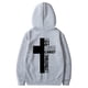 thumbnail image 5 of WILLBEST Sudaderas En Pareja Male Long Sleeve Hooded Sweatshirt Solid Color Back Print Sweatshirt Grande, 5 of 5