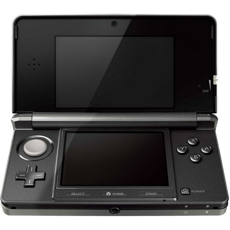 Restored Nintendo 3DS Cosmo Black Video Game Console with Stylus SD Card and Charger (Refurbished)