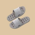 thumbnail image 6 of XUNKUSGA Shower Slippers Classic Soild Color Non-Slip Slippers Lightweight Breathable Soft Sole Cloud Slides Comfortable Drainage Sole House Slippers for Men 5.5-10.5 Gray, 6 of 6