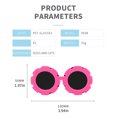 thumbnail image 3 of Round Frame Pet Sun Glasses UV400 Protective Dog Eyewears Comfortable Eyeglasses For Active Dog Outdoor Walking Hiking, 3 of 8