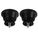 thumbnail image 1 of Phenofice 2Ud Tapones Para Barras De En Metal Y Plástico Negro Decorativos Y Duraderos, 1 of 8