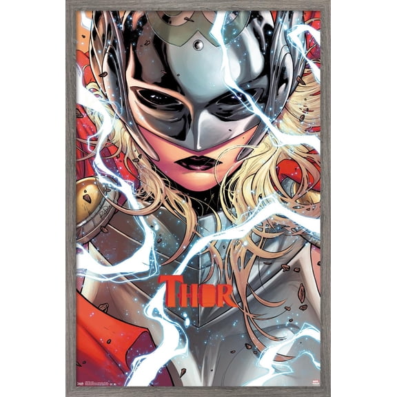 Marvel Comics - Thor - Jane Wall Poster, 22.375" x 34", Framed