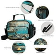 thumbnail image 4 of ALAZA Turtle Swims under Sea Lunch Box Insulated Cooler Bag Reusable Tote Bags Shoulder Strap, 4 of 7