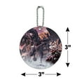thumbnail image 6 of Black Dragon Attacking Flying Fantasy Round Luggage ID Tag Card Suitcase Carry-On, 6 of 8