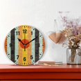 thumbnail image 2 of Yayeee 10" Wall Clock Battery Operated Quartz Round Silent Non-Ticking Home Decor, Stripes and Circle, 2 of 6
