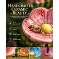 thumbnail image 4 of Bee Watering Station for Garden Cups Bird Butterfly Bees Ceramic Drinking and Water Bath Feeder Cup Blossoms Flowers Shaped Design Poppies Bowl Wildlife Feeding 5PCS Watring Pollinator, 4 of 7