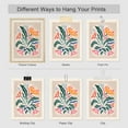 thumbnail image 4 of PixonSign Adhesive Canvas Print Wall Art Set - Mid-Century Tropical Abstract Flower Gallery Posters - Set of 6 Vintage Retro Antique Mixed Media Country Cultural Art Wall Décor - 11"x14"x6, 4 of 5