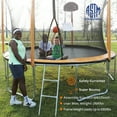 thumbnail image 3 of SkyBound 14ft Toddlers Trampoline, Outdoor Trampoline for Kids and Adults with Safety Enclosure Net , Orange, 3 of 11