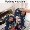 thumbnail image 5 of Pioneer Flower Floral Print Pattern Bathroom Rugs Mat, Non Slip Microfiber Bathroom Rug with Rubber Backing, Soft Mats for Bathroom Floor Tub Shower, 20"x32", 5 of 5