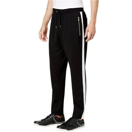 black tapered joggers