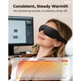 thumbnail image 4 of Heated Eye Mask for Dry Eyes, Eye Compress for Stye Relief and Eye Strain Comfort, USB Powered Warm Sleep Mask with Stable Heat, Soft Skin Friendly Design for Bedtime, Office and Travel, 4 of 10