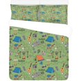 thumbnail image 1 of Juego de Cama de 3 Piezas ABPHQTO para Acampar Funda Nórdica Doble con 2 Fundas de Almohada, 1 of 4