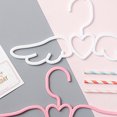 thumbnail image 3 of CRAFTHROU Multifunction White Plastic Clothes Hanger Scarf Tie Rack with Non Slip Feature, 3 of 8