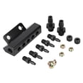 thumbnail image 1 of 5 Port Car Vacuum Block Intake Manifold Fuel Gas Wastegate Turbo Boost, 1 of 9