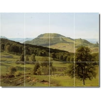Ceramic Tile Mural-Albert Bierstadt Landscapes Painting 41. 17" w x 12.75" h using (12) 4.25 x 4.25 ceramic tiles