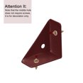 thumbnail image 4 of Unique Bargains Lot de 20 Supports d'Angle 38x38mm avec Vis Marron, 4 of 7