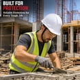 thumbnail image 7 of Safe Handler Impact Pro Safety Hard Hat, 4 Point Ratchet Suspension, White (Pack of 1), 7 of 7