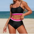 thumbnail image 4 of Ticikt Athletic Strap Tankini Swimsuit Two Piece Swimwear with and Adjustable Ties, 4 of 6
