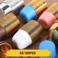 thumbnail image 2 of White100 PCS50/100pcs Papel de aluminio Cupcake Paper Cupcake Liner Tazas para hornear Muffin Cupcake Paper, 2 of 4