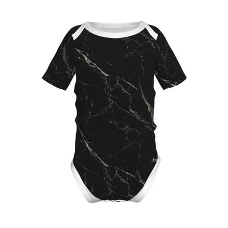 

Yiaed Black Marble Texture Abstract Print Infant Climbing Short Sleeve Onesie One-Piece Baby Bodysuit Clothes 0-12 Months -2 Years