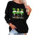 thumbnail image 2 of St Patricks Day Sweatshirt Women, Long Sleeve Sweatshirts Women, Crew Neck Pullover Sweatshirt Fashion Womens St Patricks Day Printing Sweatshirts Round Neck Long Sleeved Sweatshirt Tops, 2 of 4