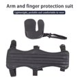 thumbnail image 5 of Archery Arm Forearm Guard Finger Tabs Protector Suit Set For Traditional Recurve Bow Shooting, 5 of 5