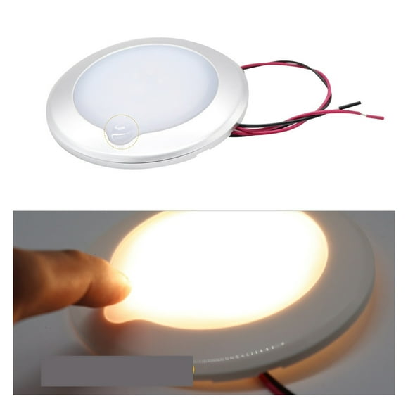 RV Roof Ceiling Cabin Light IP67 Waterproof 5-Level Brightness Touch Dimmable Camper Caravan Marine Interior Lamp ,Variety of Features