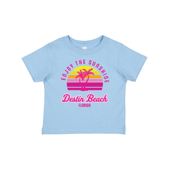Inktastic Summer Enjoy the Sunshine Destin Beach Florida in Pink Boys or Girls Baby T-Shirt