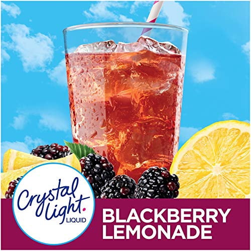 Crystal Light Liquid Blackberry Lemonade Water Enhancer, 1.62 OZ (Pack of 6)