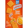 Lance Sandwich Crackers, ToastChee Cheddar, 20 Individually Wrapped