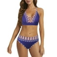 thumbnail image 1 of JAKANYQ Maillots de Bain Tankini Contrôle Fluide avec une Pièce Haut Deux Pièces Tankinis Rétro Charmant, L, 1 of 6