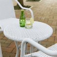 thumbnail image 5 of Bowery Hill 3 Piece Coastal Wicker / Rattan Patio Conversation Set in White, 5 of 5